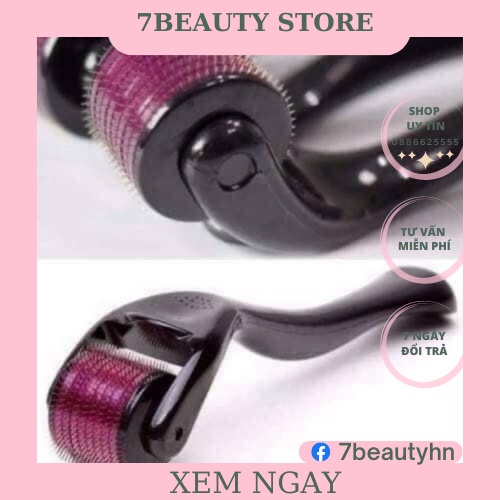 Kim tay tím 540 đầu Derma roller system dùng spa thẫm mỹ viện