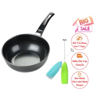 Chảo Chống Dính Sâu Lòng 18cm, Chiên, Dán, Xào Đa Năng Siêu Bền Dùng Cho Mọi Loại Bếp chiên rán thực phẩm tiện lợi