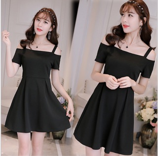 Váy đầm nữ ❤️FREESHIP ❤️ váy thun nữ hở vai tiểu thư - đầm thun mẫu mới hè 2021
