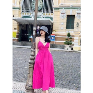 Đầm maxi siêu sang 2 dây 2 màu siêu xinh