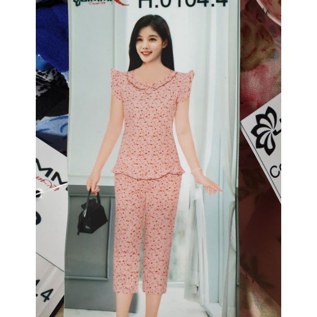 Bộ mango/lụa 9 tấc cho nữ mặc nhà