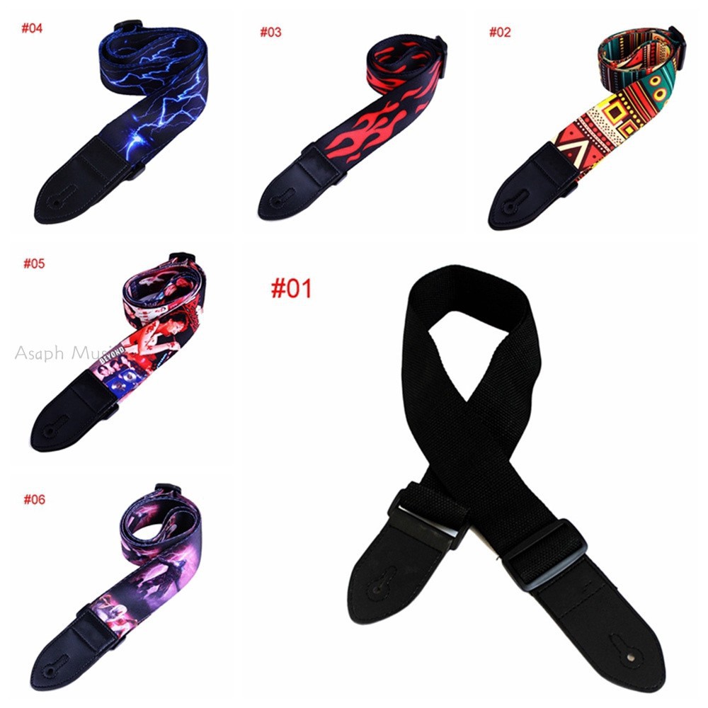 Dây đeo đàn guitar bằng da PU nhiều màu lựa chọn