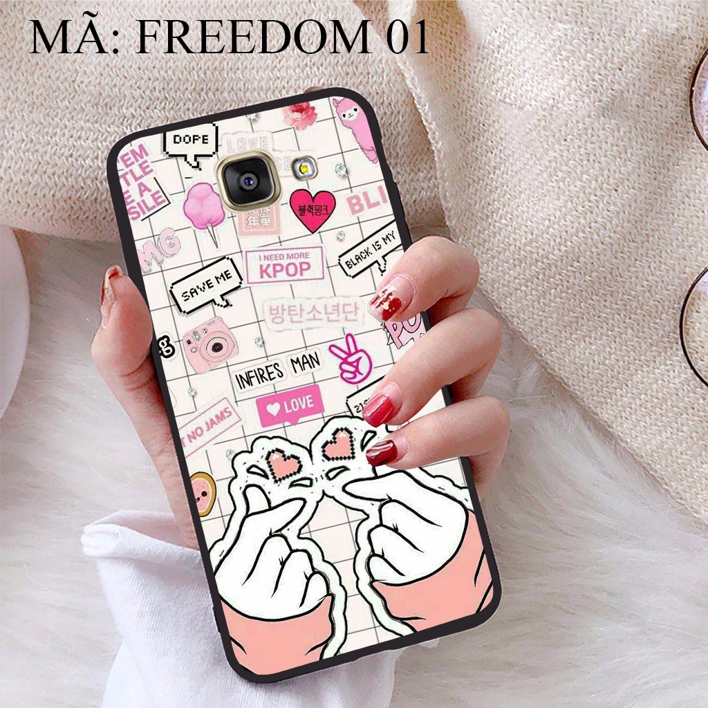 Ốp lưng Samsung A5 2016 viền dẻo TPU BST Phong Cách Freedom