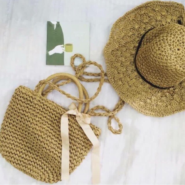 🏝SỈ LẺ TÚI CÓI ĐAN MÓC KIỂU DÁNG VINTAGE