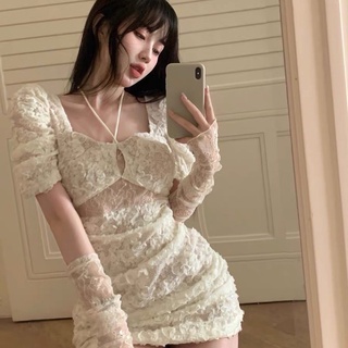 Váy body phối ren sexy