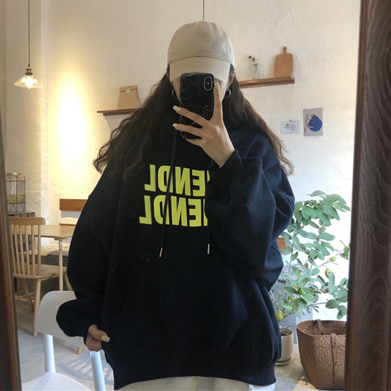 NRVP Áo Hoodie Dáng Rộng Thời Trang Hàn Quốc 2022 Dành Cho Nữ