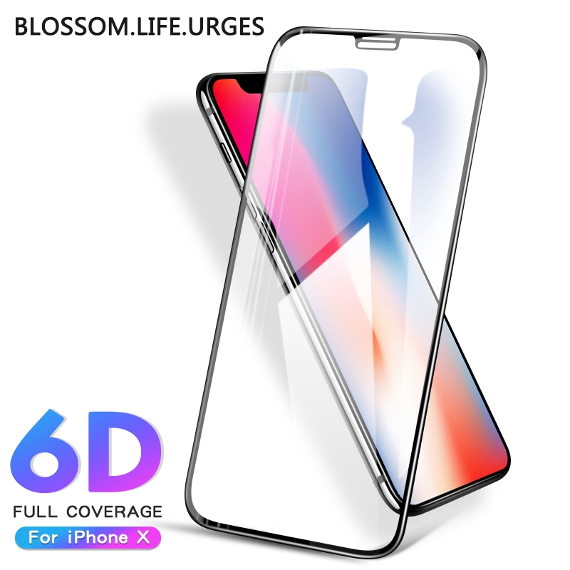 Kính cường lực bảo vệ toàn màn hình cạnh cong 6D cho iPhone 6 6plus/6splus 7/8 plus X/XS XR XsMax iphone 11 Pro Max