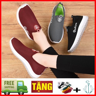 [XẢ KHO 3 NGÀY+ TẶNG QUÀ] Giầy Đi Bộ, Kiểu Dáng Cơ Bản, Dễ Sử Dụng, Giầy Lười Nữ Fashion