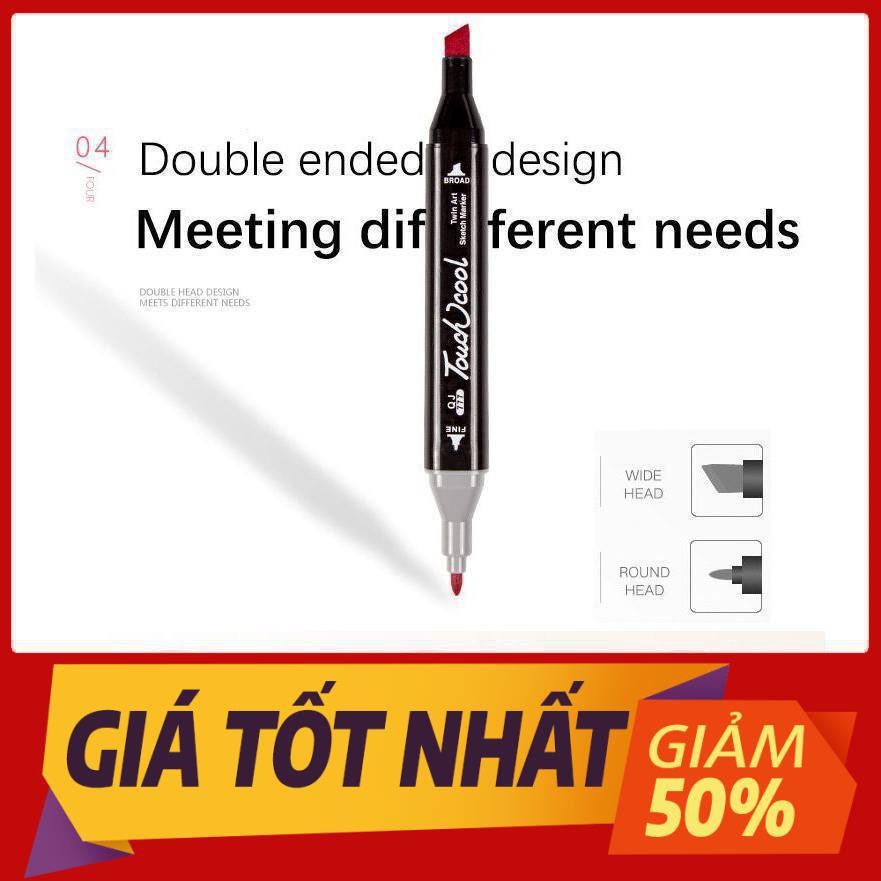 Bút vẽ, Bút màu Marker TouchCool Túi Vải Bộ 30/60/80 màu