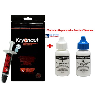 Combo thermal grizzly kryonaut Liquid Helium + arctic cleaner