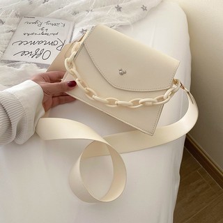 Túi đeo chéo nữ - Túi đeo chéo nữ dáng hộp mix dây xích cá tính 2màu nhẹ nhàng 7529