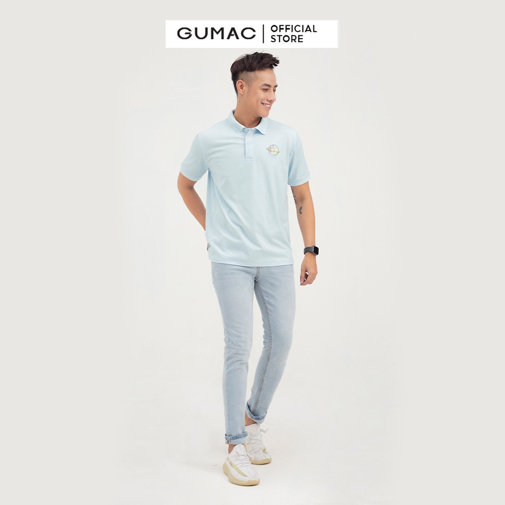 Áo polo nam bố thêu GUMAC năng động, lịch lãm ATNB851