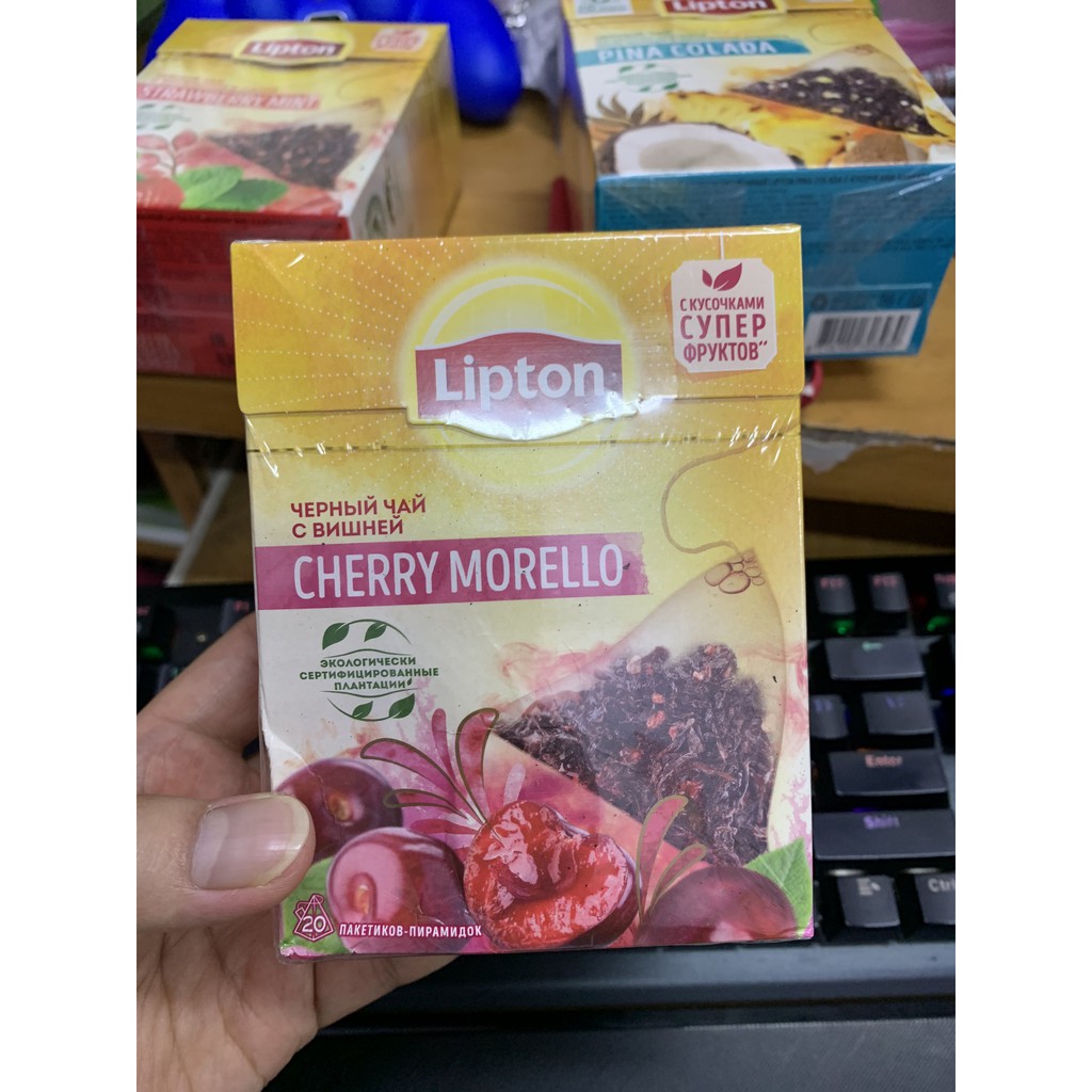 Trà Lipton Nga hộp 20 túi lọc nhiều vị date mới