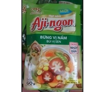 Hạt nêm Aji-ngon bừng vị nấm, bùi vị sen gói 60g
