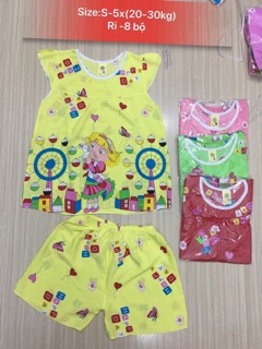Bộ tôn bé gái size 20-30kg