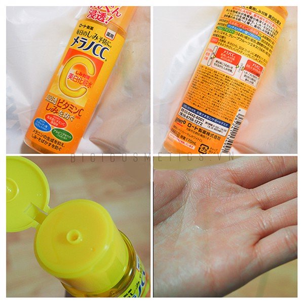 Nước hoa hồng Vitamin C - Rohto Melano CC Anti-Spot White Lotion 170ml