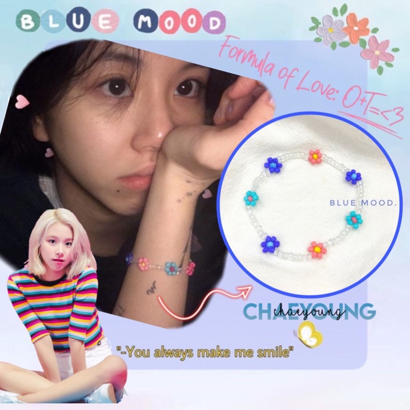 Vòng tay handmade hạt cườm Inspired Chaeyoung Twice