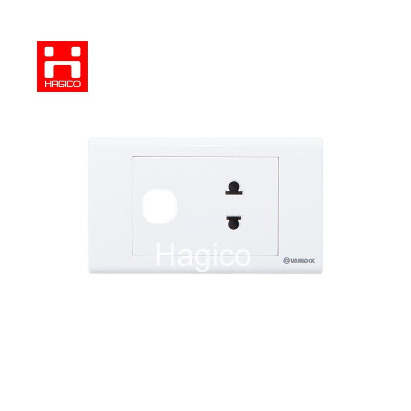 Ổ căm đơn hai chấu 1 lỗ Sino S18 S18UX 16A