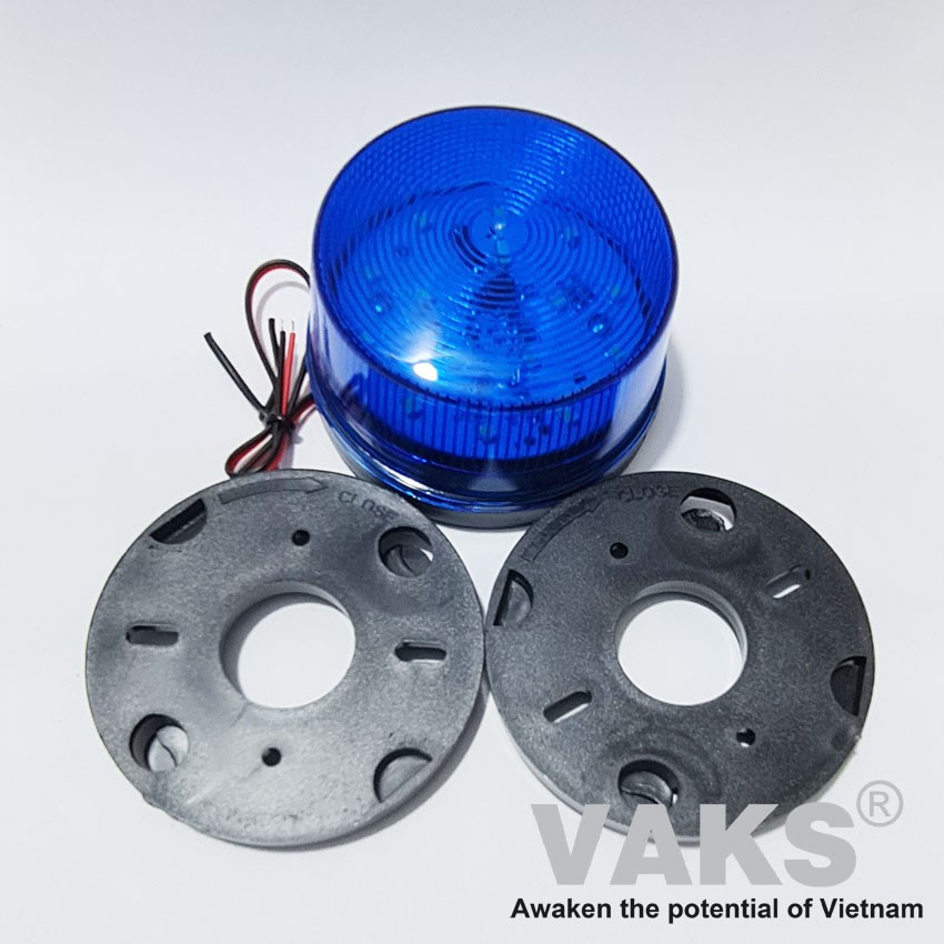 Đèn chớp tín hiệu 05 - điện áp  220V, 12V - Đỏ, vàng, xanh dương