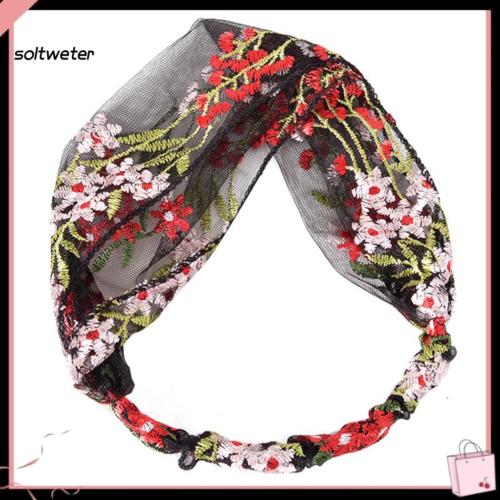 Băng Đô Bản Rộng Mềm Mại Chống Trượt Cho Nữ