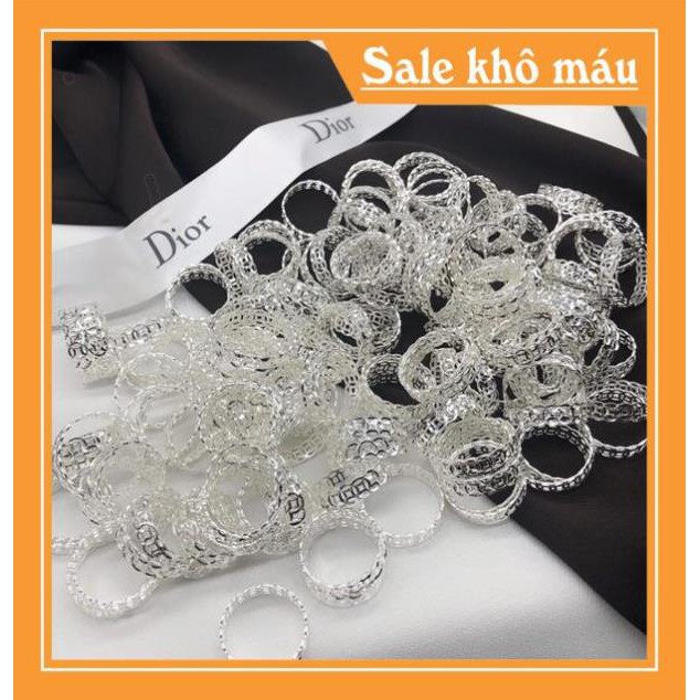 Gía xưởng Nhẫn kim tiền trơn chuẩn bạc ta không bị xỉn màu - BYL JEWELRY