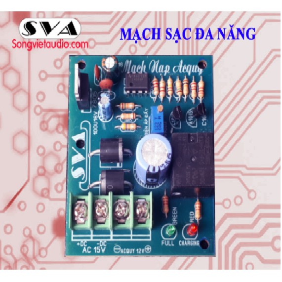 MẠCH SẠC ACQUY 12V, 5 ĐẾN 100A