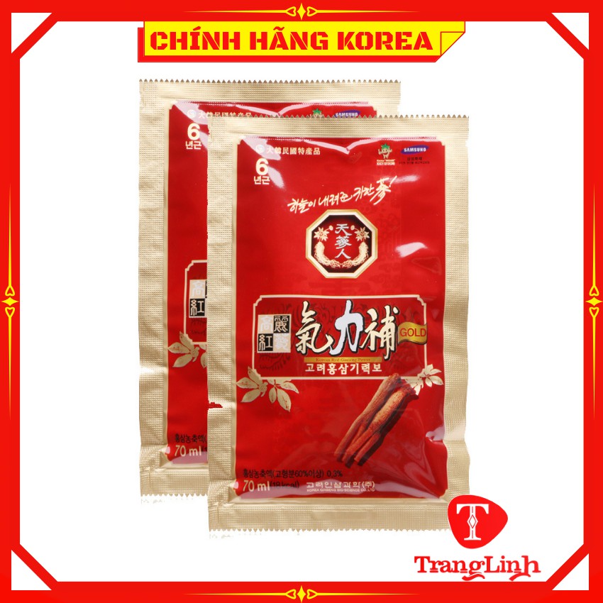 Nước hồng sâm 6 năm Bio chính hãng, xách 30 gói - Nước sâm hàn quốc - tranglinhkorea