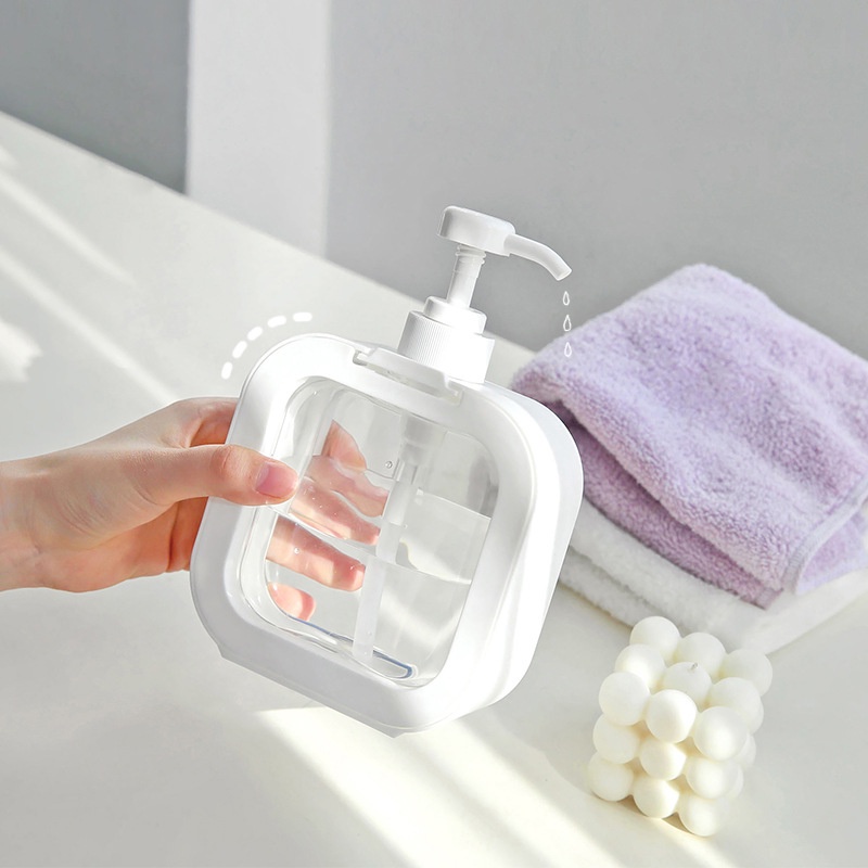 Bình Nhựa Rỗng Đựng Nước Rửa Tay Dung Tích 500ML Có Thể Tháo Rời Ốp