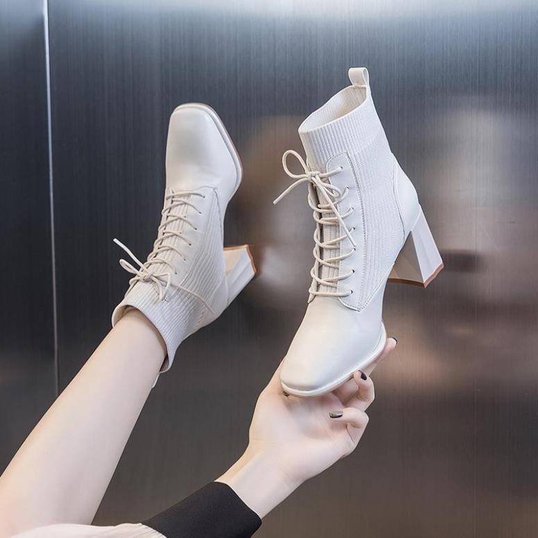 🔥Hot sale！Giày bốt Martin ủng trẻ em của năm Anh ngắn gót dày cộng với cao lông cừu ống mỏng ' , ^