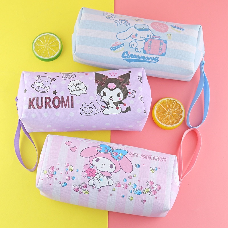 Hộp bút, bóp viết hình Sanrio: Cinnamoroll, My Melody, Kuromi, Pompom Purin, Hello Kitty, Pocchaco