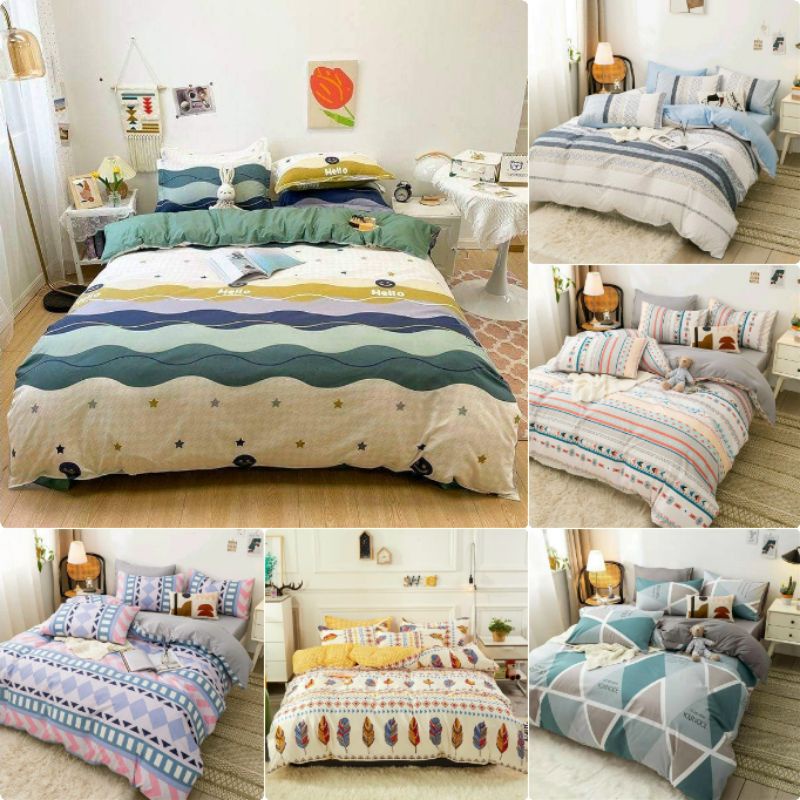 Bộ chăn ga gối thổ cẩm Cotton Poly nhập khẩu cao cấp đủ các kích thước