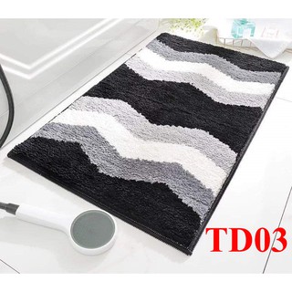 Thảm lông lau chân lông dày dài siêu thấm - Thảm lau chân nhà tắm