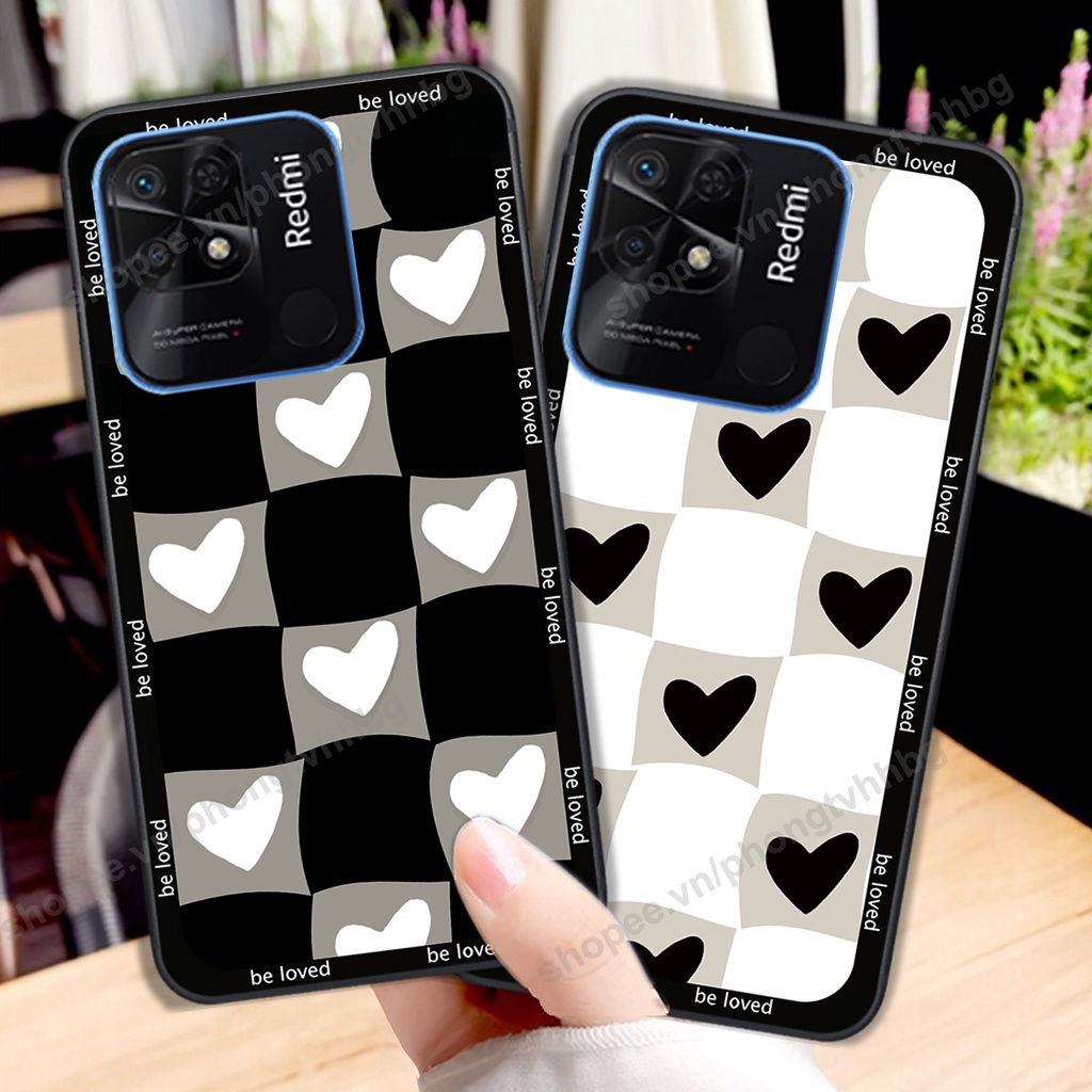 Ốp lưng Xiaomi Redmi 9C / Redmi 10c in mẫu TRÁI TIM caro, chuột mikey thể thao cực đẹp cute cực bền bỉ