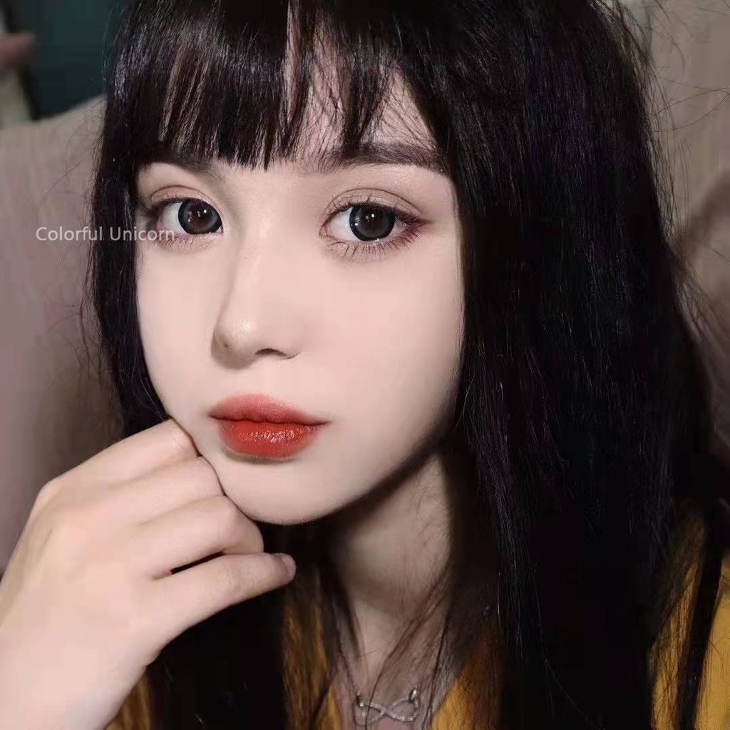 Cặp kính áp tròng COLORHUNTER 0 - 8 độ dùng một năm 14.4mm thời trang