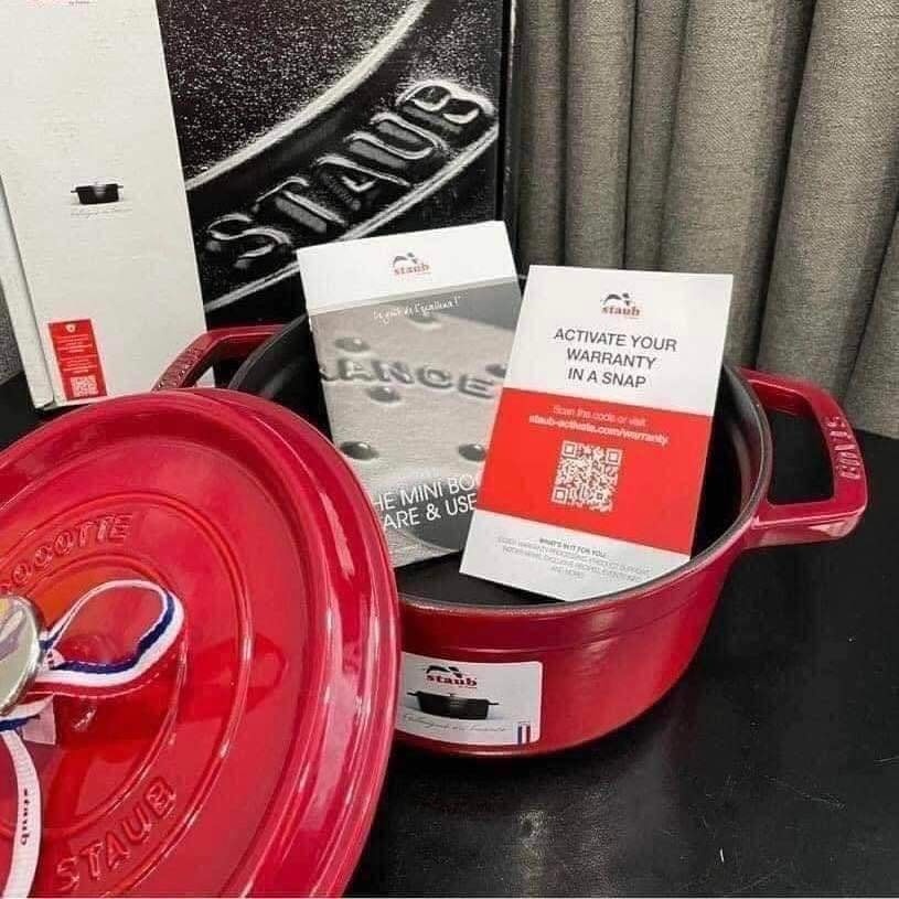 NỒI GANG STAUB COCOTTE RONDE MÀU ĐỎ CHERRY