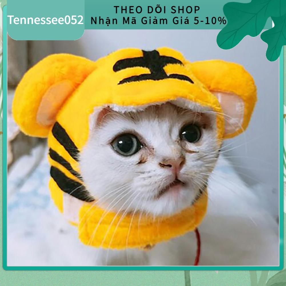 Tennessee052 Mũ thú cưng Trọng lượng nhẹ Polyester Mềm mại Thoải mái Di động mèo dễ thương cho chó
