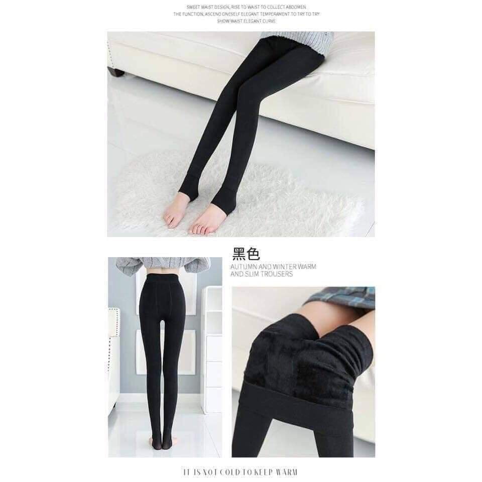 Quần legging lót lông siêu dày ấm loại 1