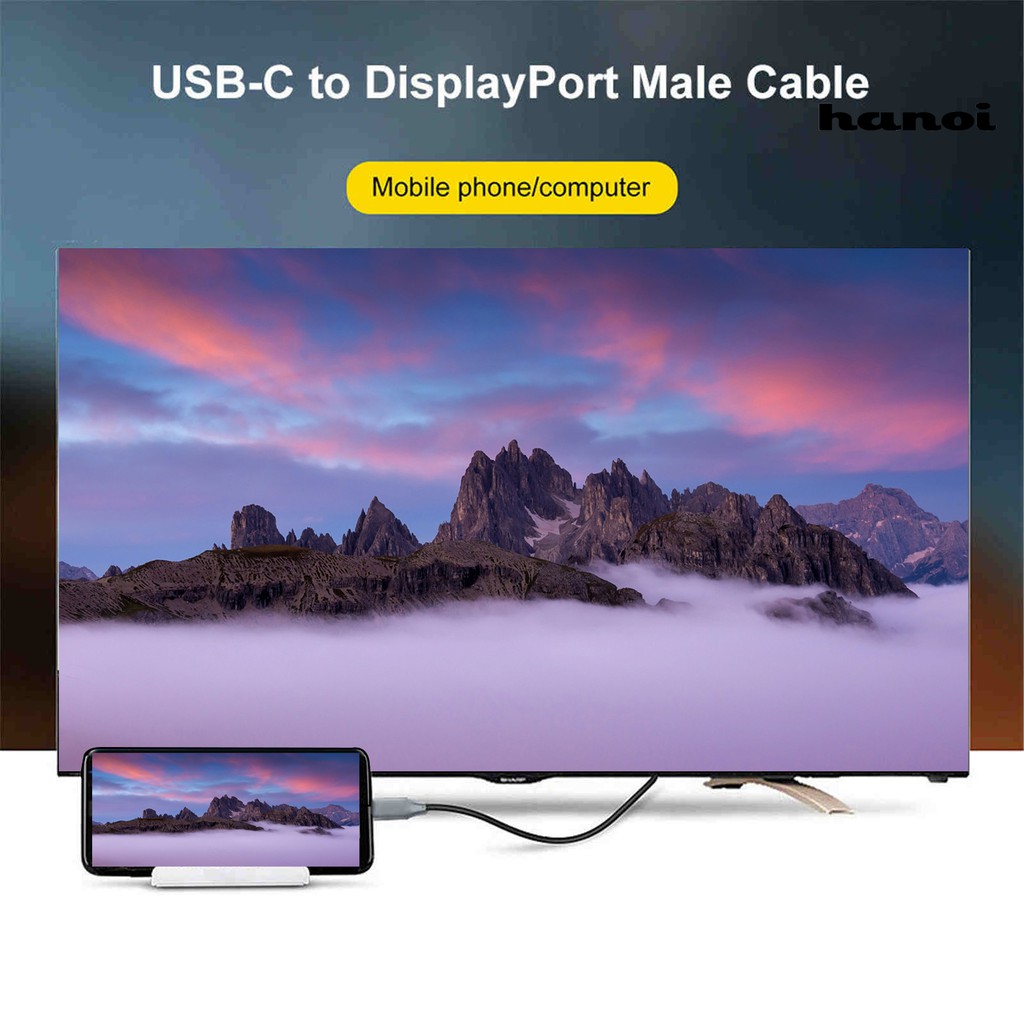 Bộ Chuyển Đổi HN_USB Type C Sang Mini DP 8K 60HZ Cho Thunderbolt 3