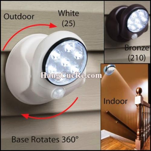 Đèn LED cảm ứng hồng ngoại tự động sáng khi có người - Đèn cảm ứng xoay 360 độ treo tường, chống trộm thông minh