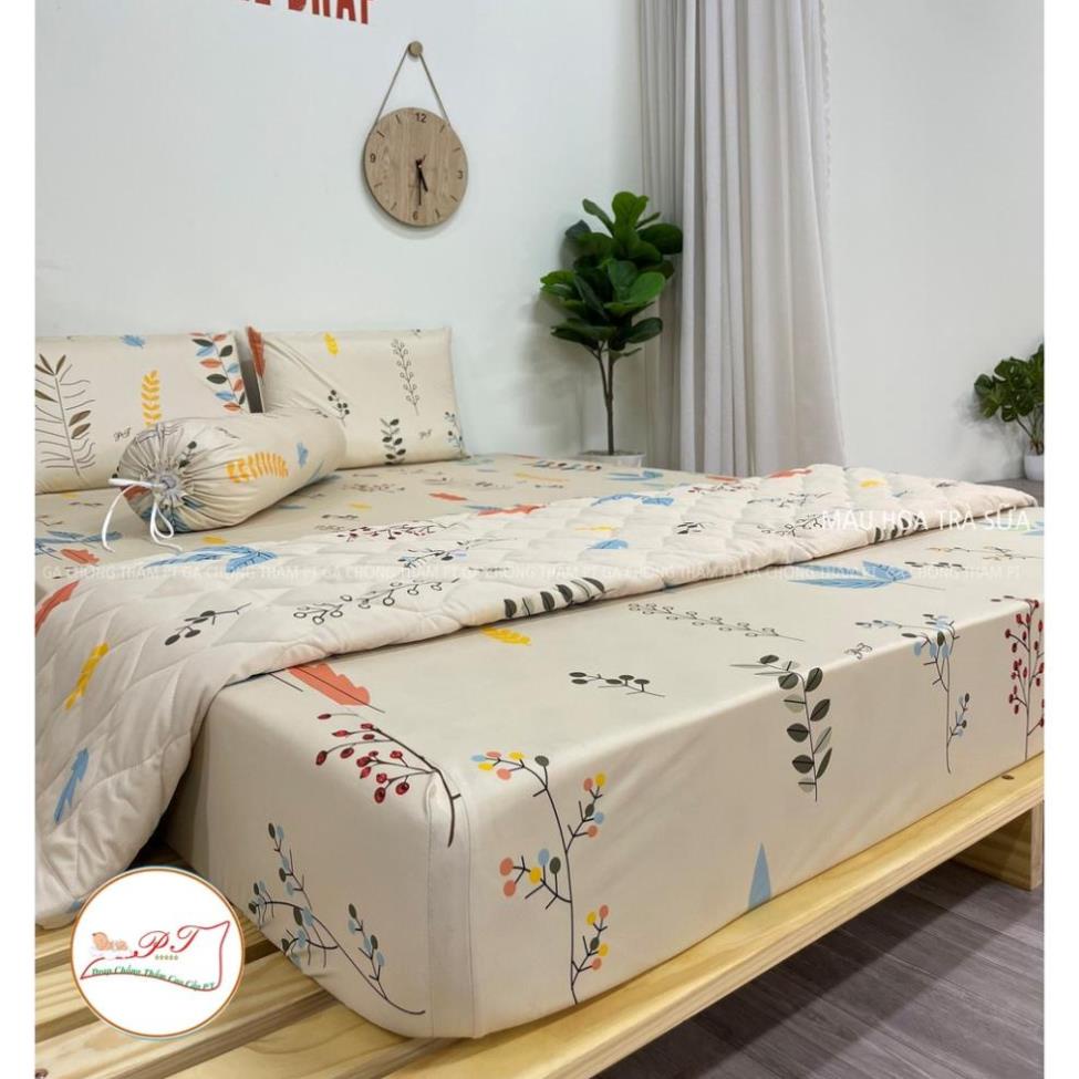 [ HCM ] [ Mẫu  Hoa trà sữa ] Ga chống thấm PT cao cấp (ib để chọn mẫu hoặc đặt size theo yêu cầu)