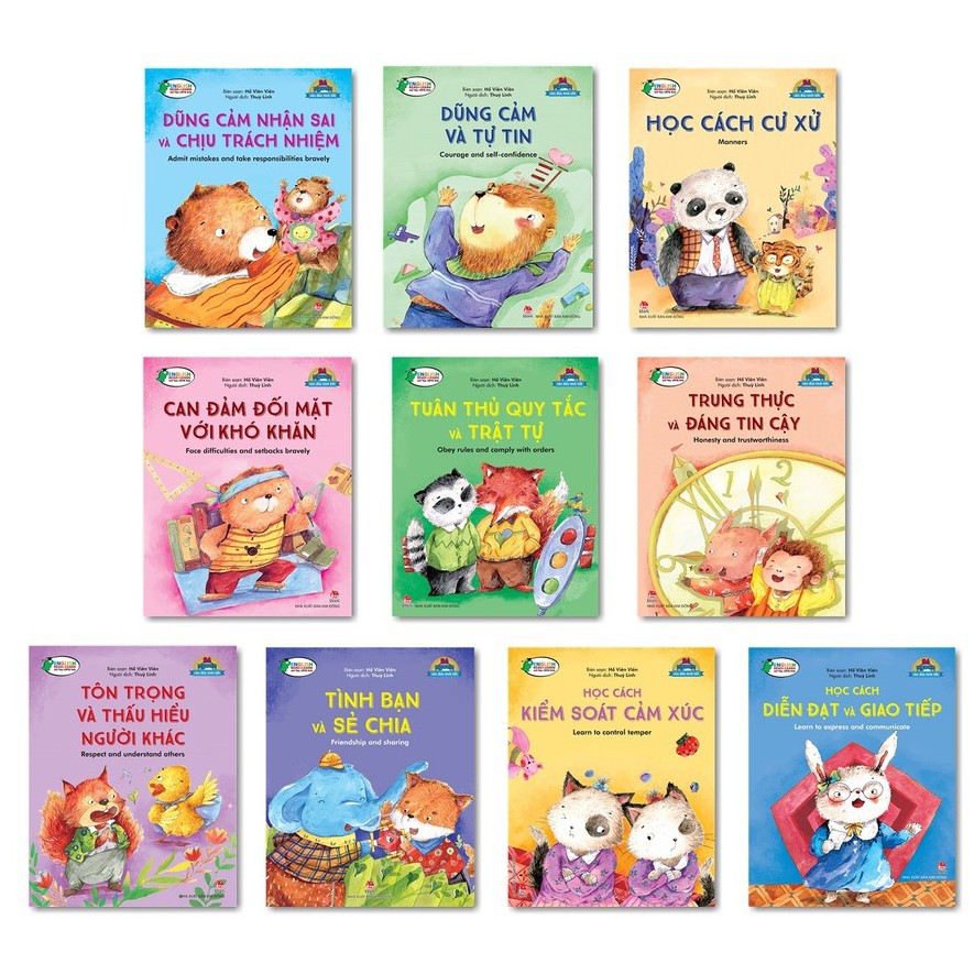 Sách - Bé Ngoan Rèn Đức Tính Tốt - Bộ 10 Cuốn - Chọn Lẻ