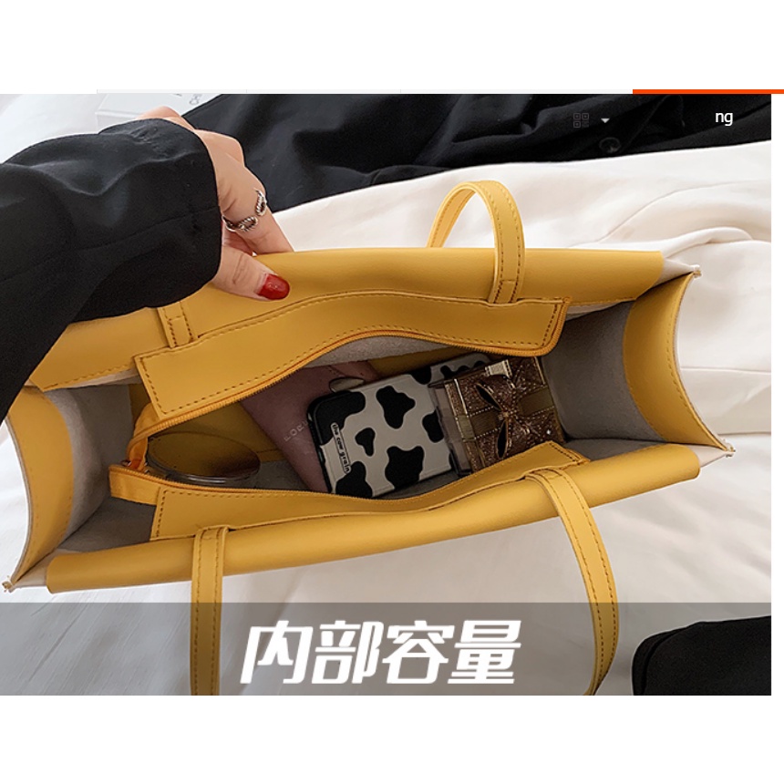 D357 Túi xách size lớn chất da mềm họa tiết in nổi thời trang