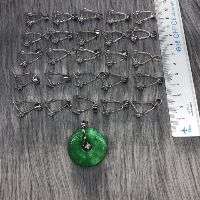 Móc kẹp mặt đá màu bạc