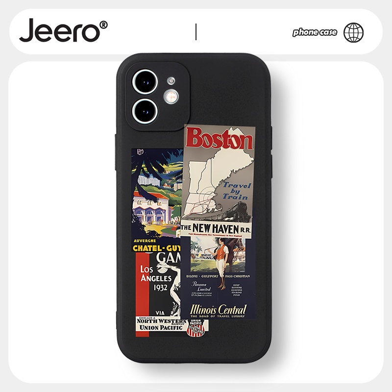 Ốp lưng JEERO mềm chống bẩn dễ thương đẹp độc lạ Cho iPhone 14 13 12 11 Pro Max SE 2020 X XR XS 8 7 ip 6S 6 Plus HFF1368