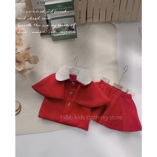 Set váy dạ ép bé gái