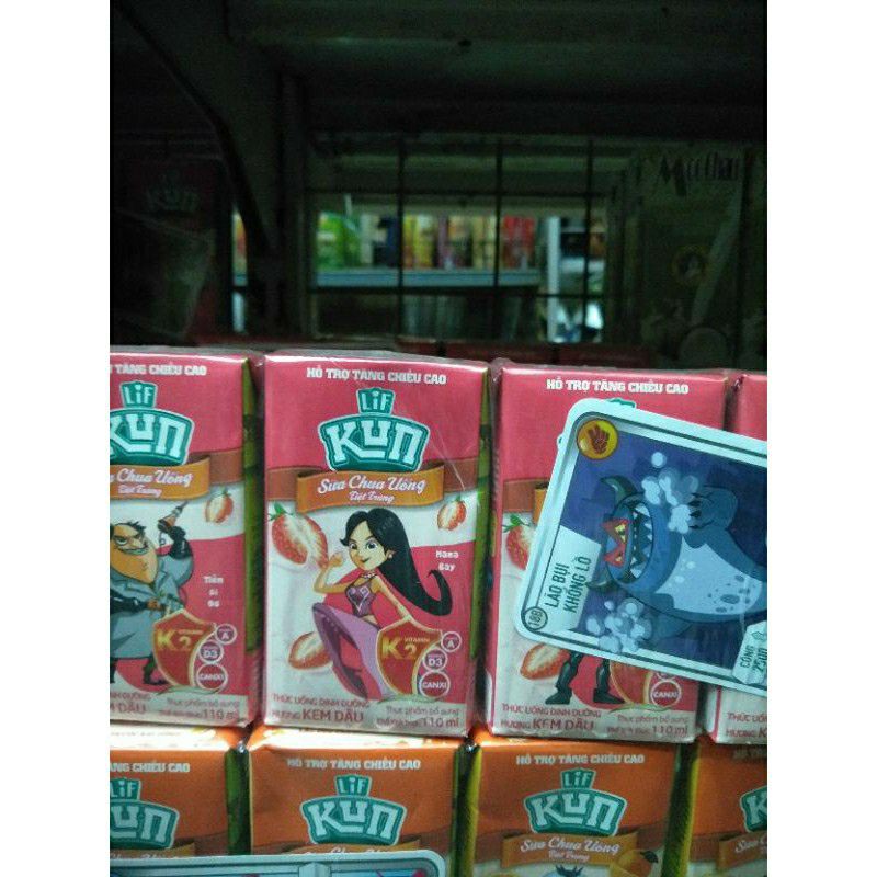 Lốc 4 Hộp 110ml - 180ml Sữa Kun Các Vị