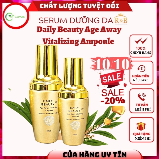 [DƯỠNG CAO CẤP]Serum Dưỡng Da Daily Beauty Age Away Vitalizing Ampoule, Chống Lão Hóa, Dưỡng Da Chuyên Sâu, Căng bóng