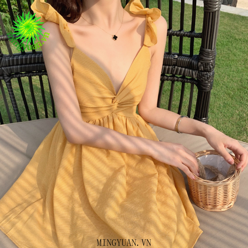 Đầm Đi Biển Kiểu Dáng Nhẹ Nhàng Thanh Lịch Cho Nữ