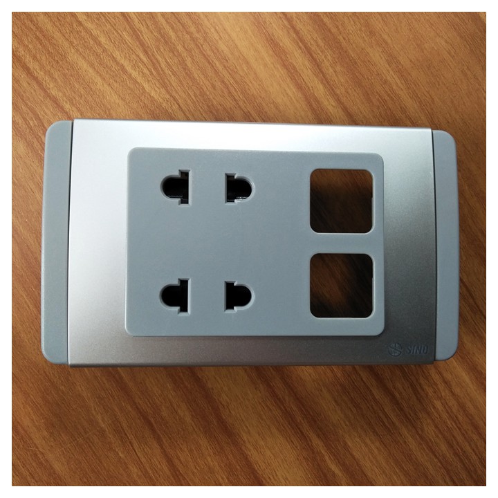 Ổ cắm với mặt lỗ công tắc SINO - Dòng S68 - Chính hãng