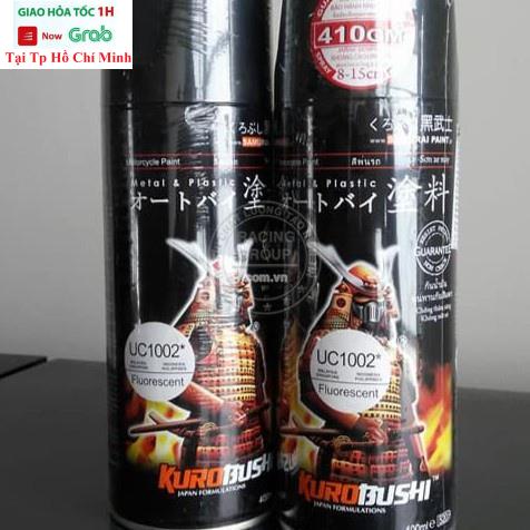 Sơn Xịt Samurai Sơn Nền Trắng Cho Màu Huỳnh Quang - Mã UC1002